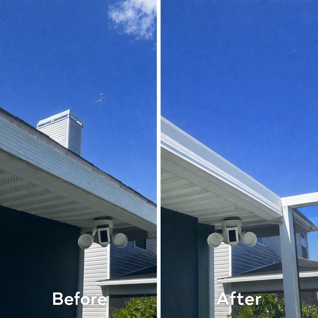 before and after home in brandon florida by prestige pressure washing